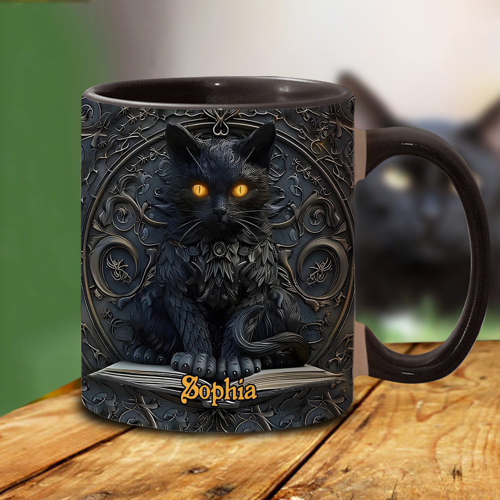 My Spirit Animal - Personalized Black Cat Accent Mug