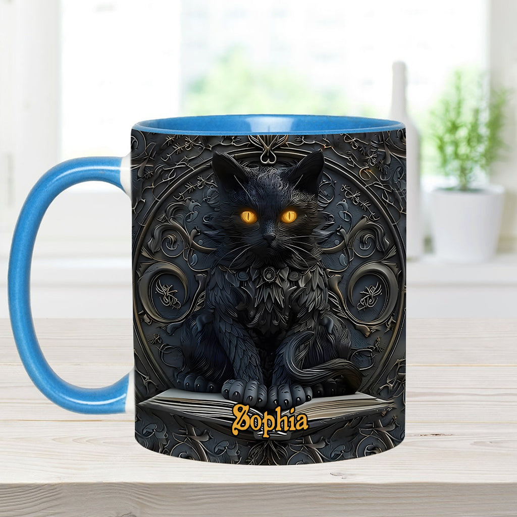 My Spirit Animal - Personalized Black Cat Accent Mug
