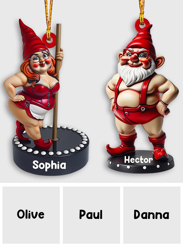 Funny Gromes Couple - Personalized Couple Ornament