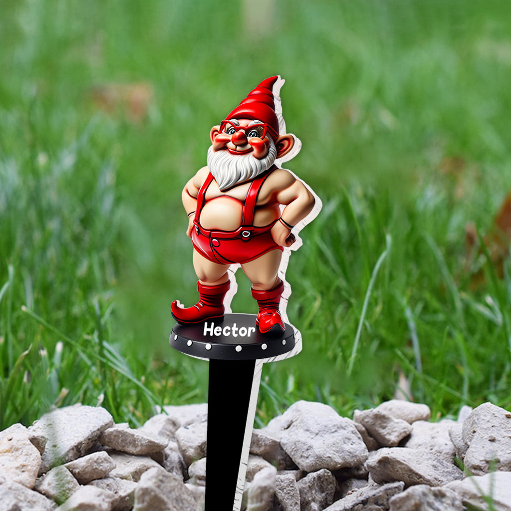 Couple de jardiniers amusants - Plaque de jardinage acrylique personnalisée