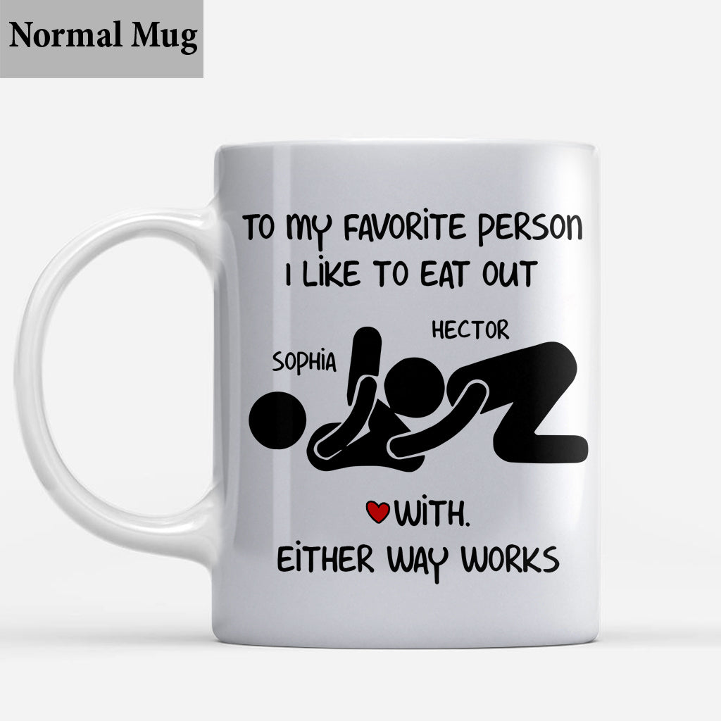 Cadeau d'anniversaire drôle et coquin pour elle/lui - Mug personnalisé pour couple