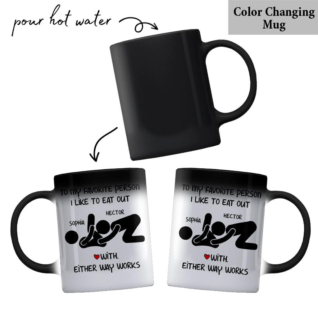 Cadeau d'anniversaire drôle et coquin pour elle/lui - Mug personnalisé pour couple