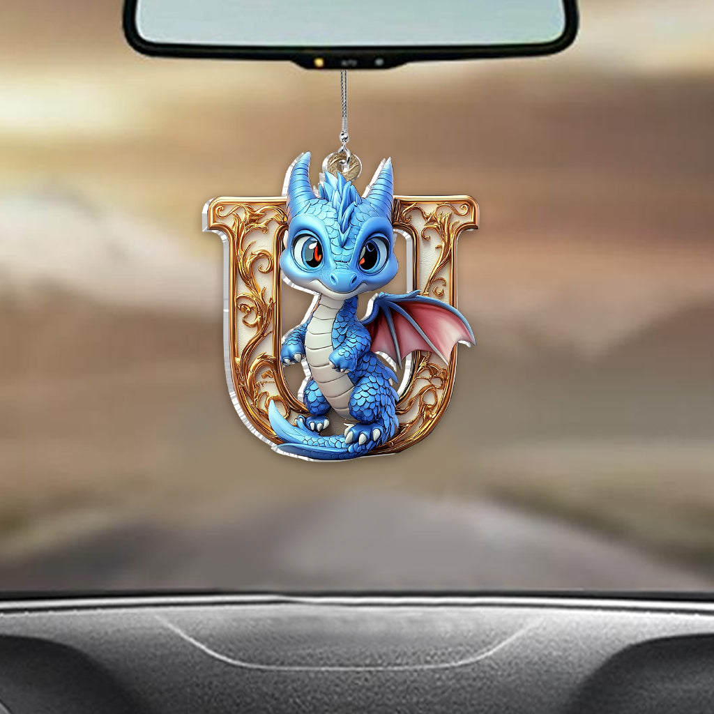 Charming Dragon - Personalized Dragon Car Ornament