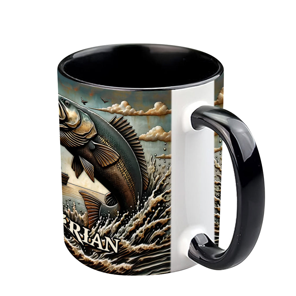 Mug personnalisé « Passionné de pêche »