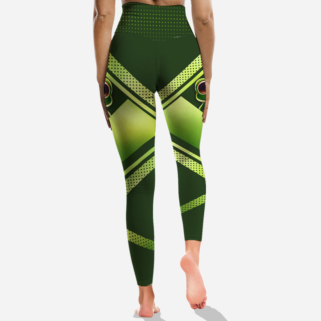 J'adore les grenouilles - Sweat à capuche et legging personnalisés avec grenouille