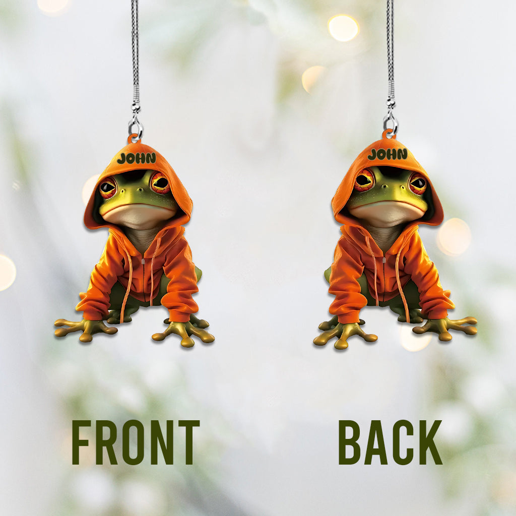 J'adore les grenouilles - Ornement de voiture grenouille personnalisé