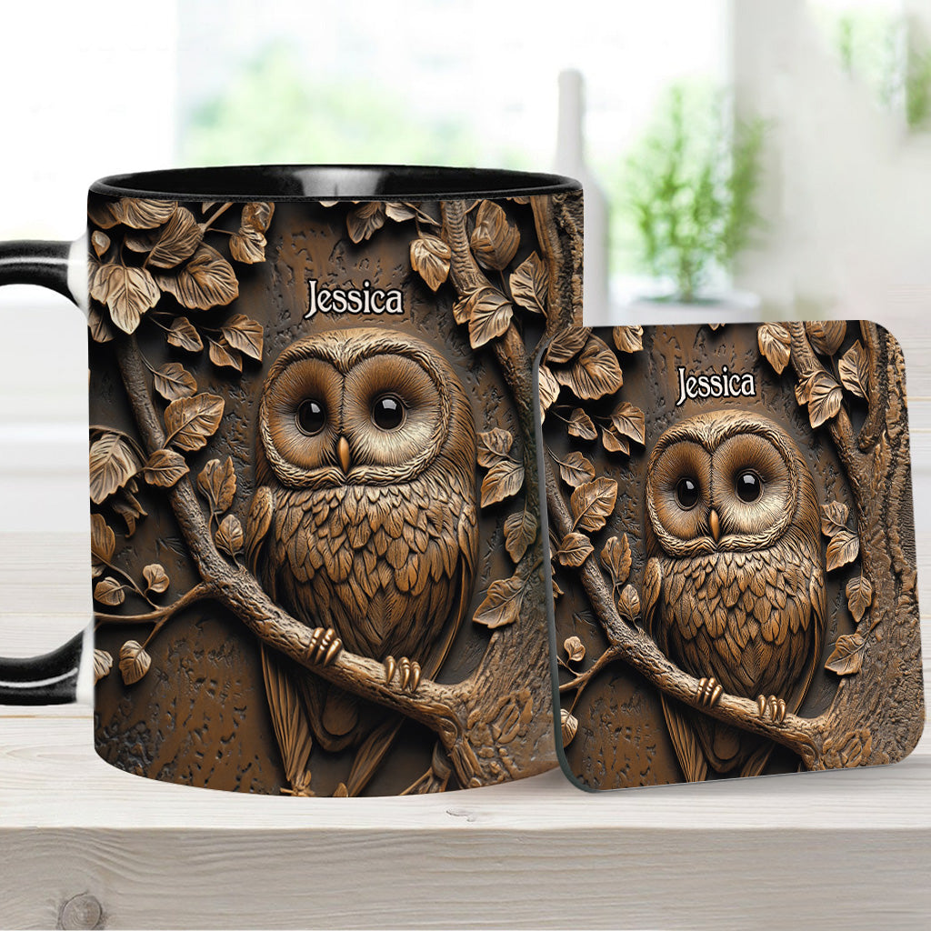 Mug personnalisé Hibou - Superbe tasse à motif hibou