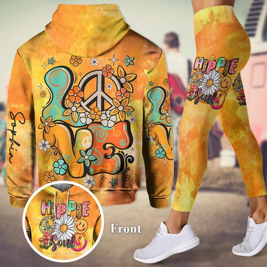 Hippie Soul - Sweat à capuche et legging hippie personnalisés