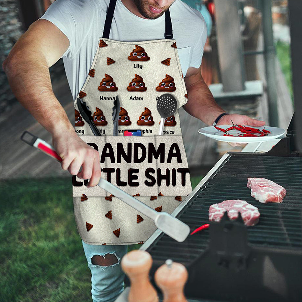 Grandma's Little Shits - Personalized Grandma Apron