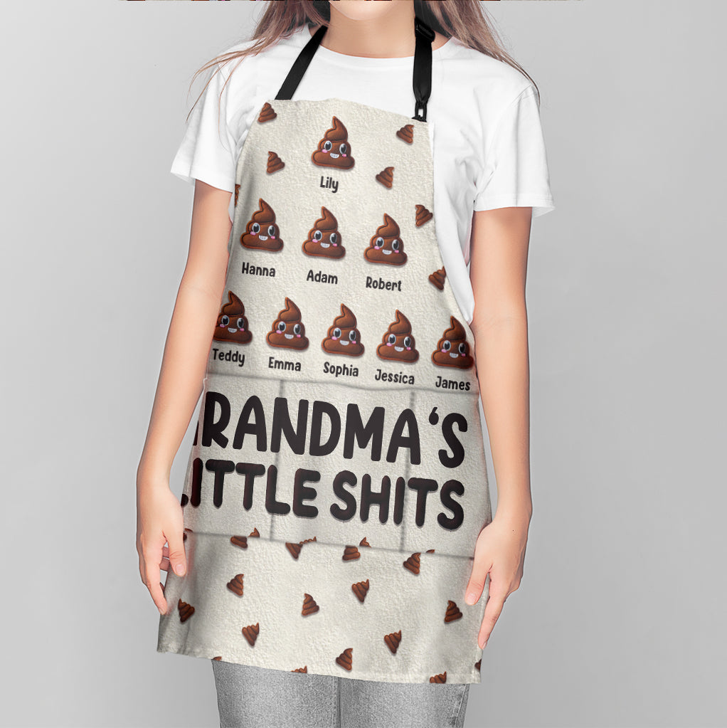 Grandma's Little Shits - Personalized Grandma Apron
