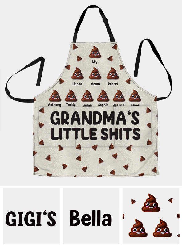 Grandma's Little Shits - Personalized Grandma Apron