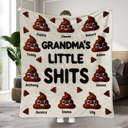 Couverture personnalisée pour grand-mère, mamie, mamie, petits cons