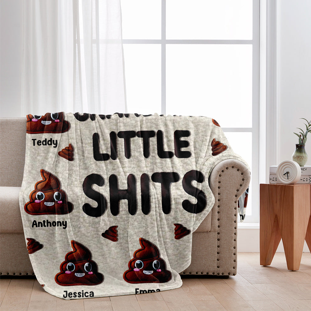 Couverture personnalisée pour grand-mère, mamie, mamie, petits cons