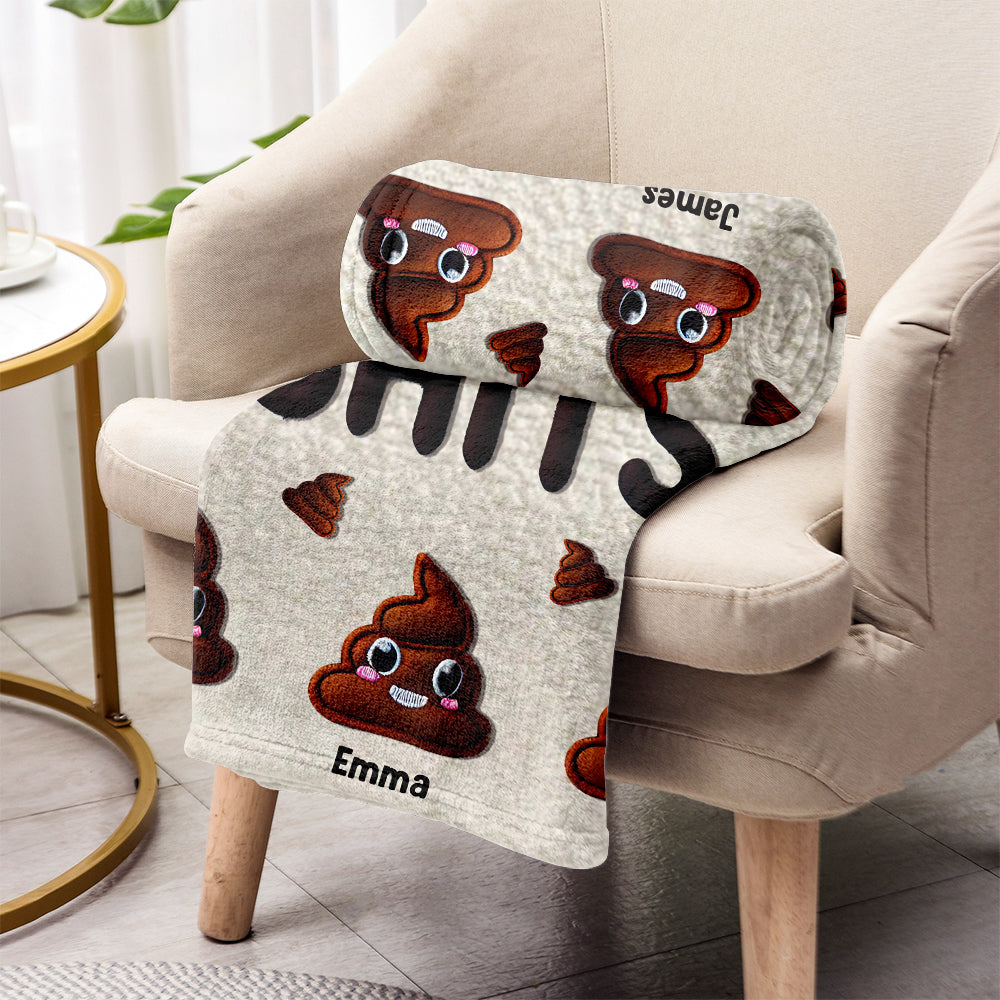 Couverture personnalisée pour grand-mère, mamie, mamie, petits cons