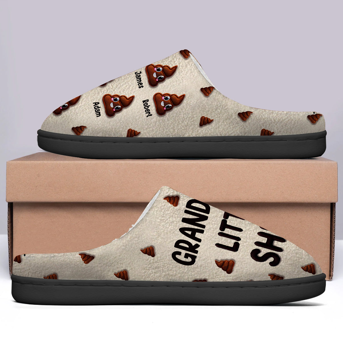 Les petits cons de grand-mère - Pantoufles personnalisées pour grand-mère