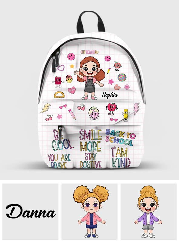 You Are Brave, You Are Smart - Personalized Kid Backpack