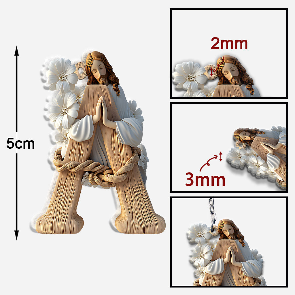 Lettre Sainte - Porte-clés chrétien personnalisé