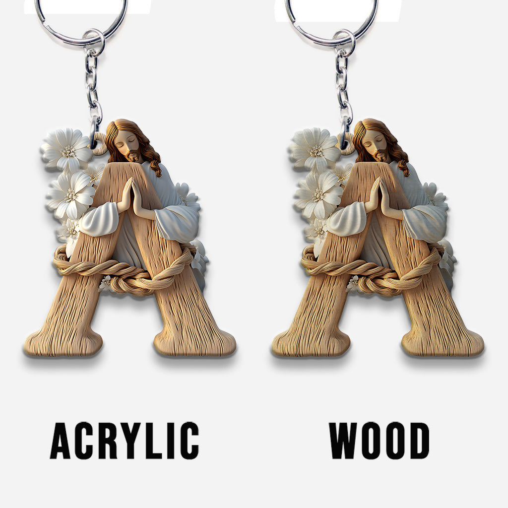 Lettre Sainte - Porte-clés chrétien personnalisé