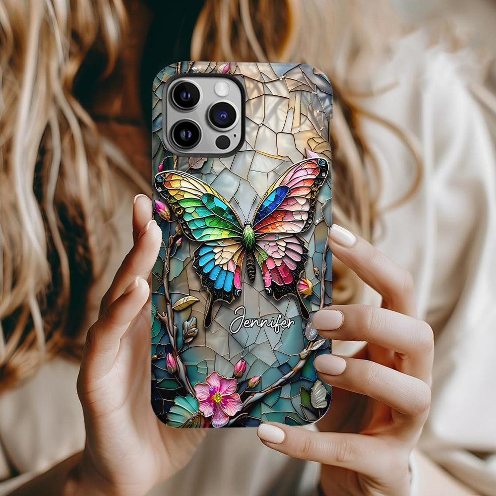 Love Butterflies - Personalized Butterfly Full Print Phone Case