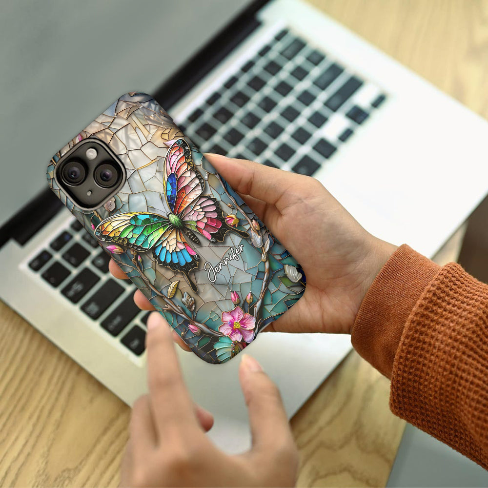Love Butterflies - Personalized Butterfly Full Print Phone Case