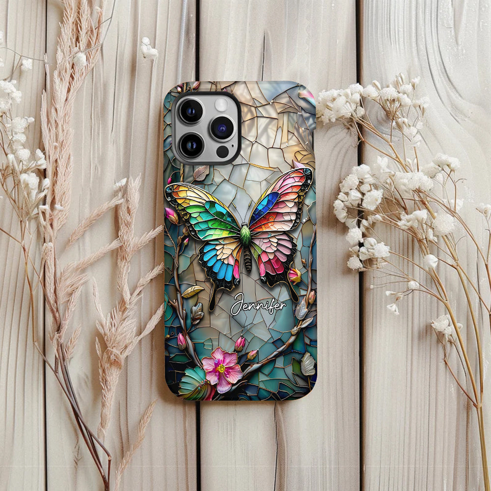 Love Butterflies - Personalized Butterfly Full Print Phone Case