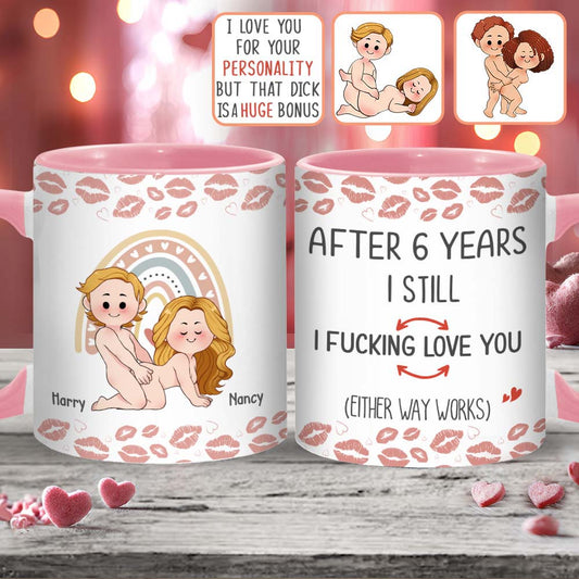 Mug personnalisé pour couple « Après des années, je t’aime toujours »