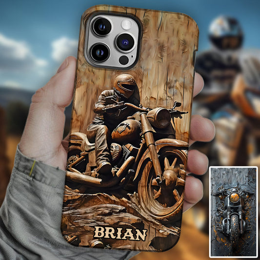 Coque de téléphone personnalisée avec motif motard - Motard
