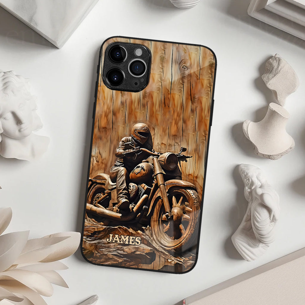 Never Underestimate An Old Man With A Motorcycle - Personalized Biker Phone Case