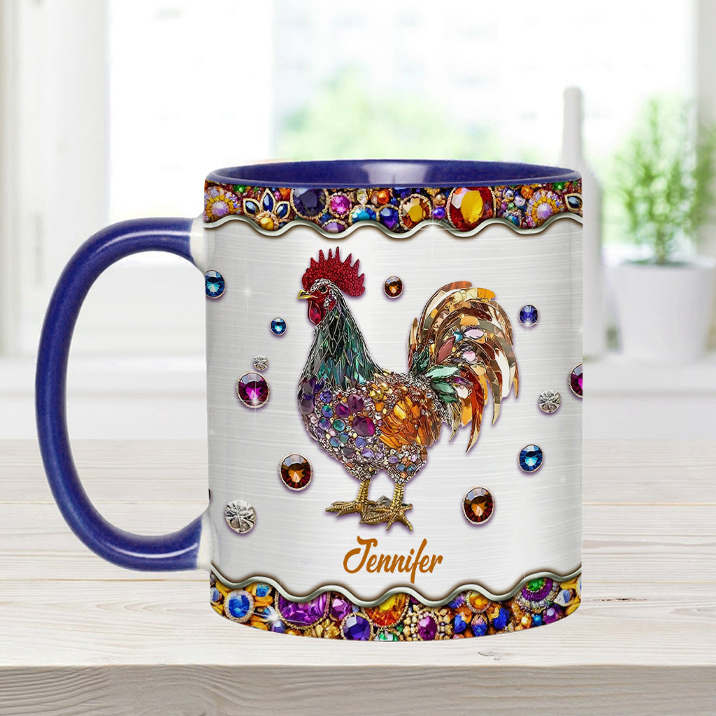 Sparker Rooster - Personalized Chicken Accent Mug