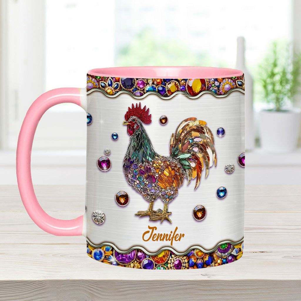 Sparker Rooster - Personalized Chicken Accent Mug