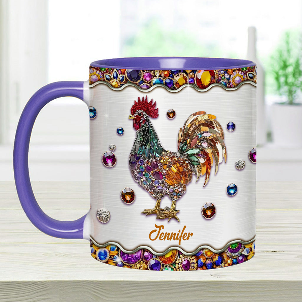 Sparker Rooster - Personalized Chicken Accent Mug