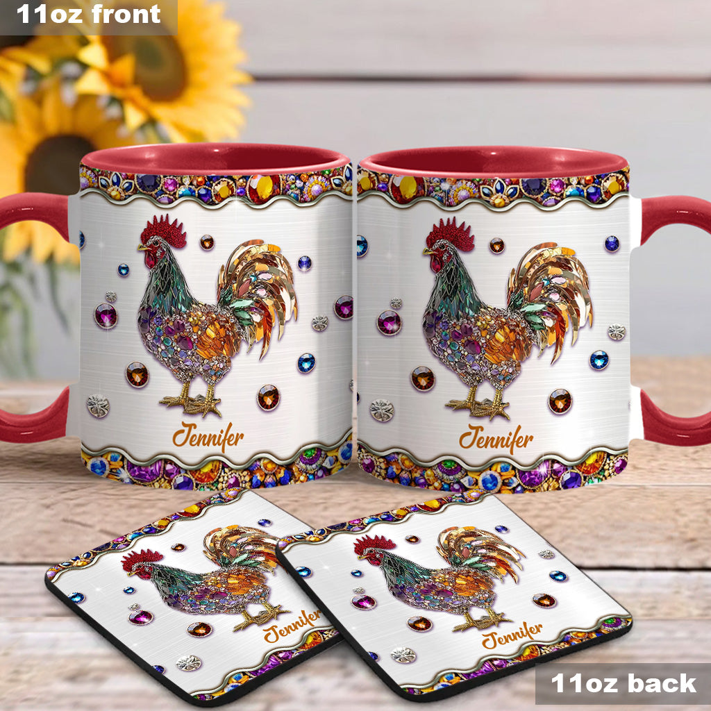 Sparker Rooster - Personalized Chicken Accent Mug