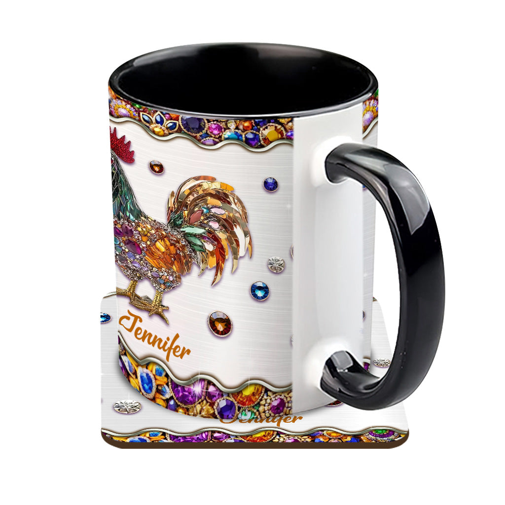 Sparker Rooster - Personalized Chicken Accent Mug