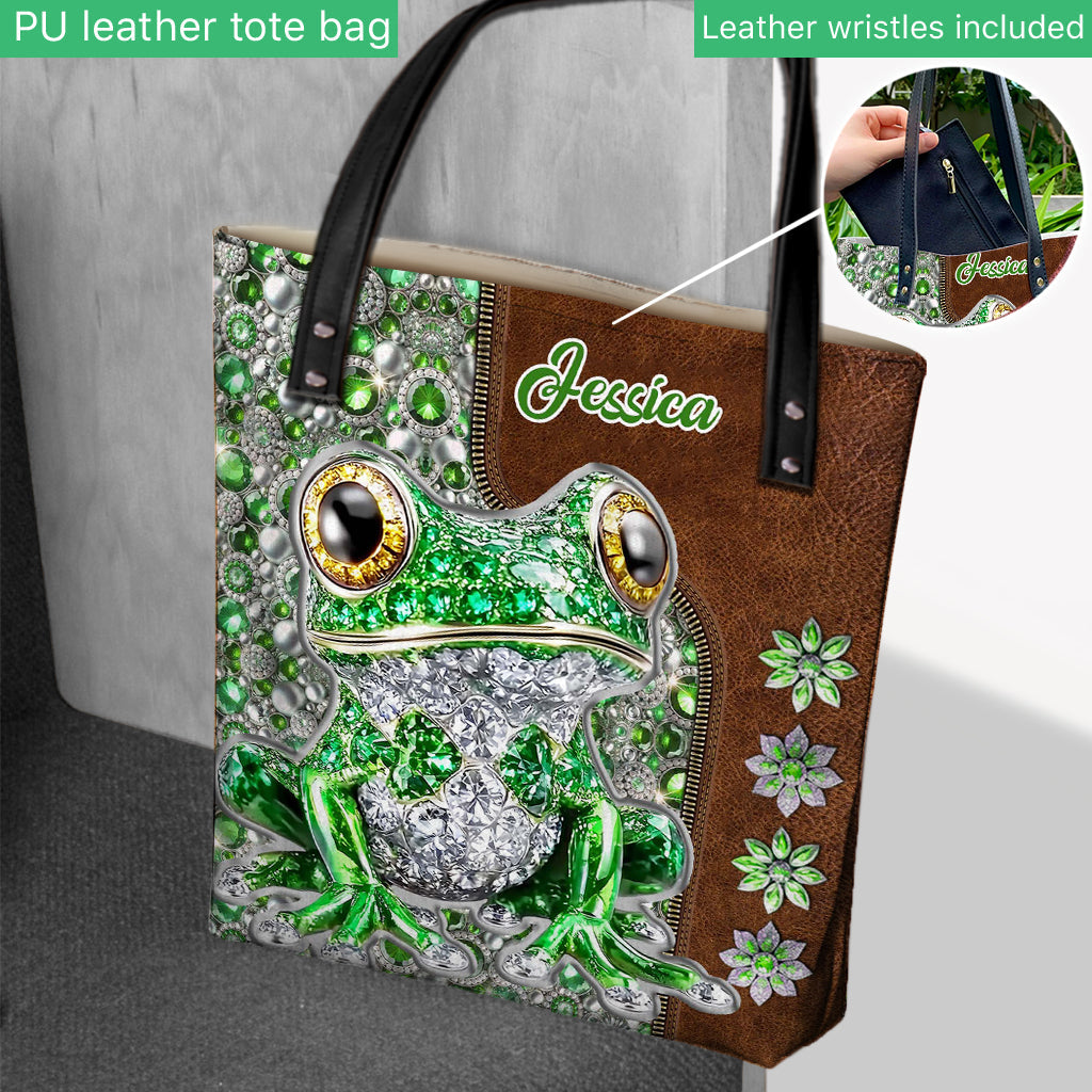 Juste une fille qui aime les grenouilles - Sac fourre-tout grenouille personnalisé