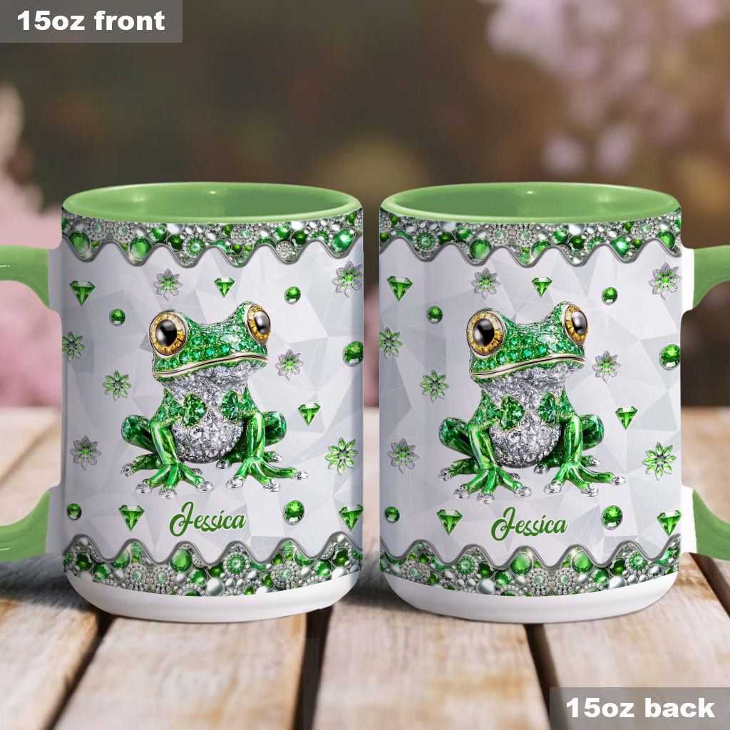 Mug personnalisé à motif grenouille « Juste une fille qui adore les grenouilles »