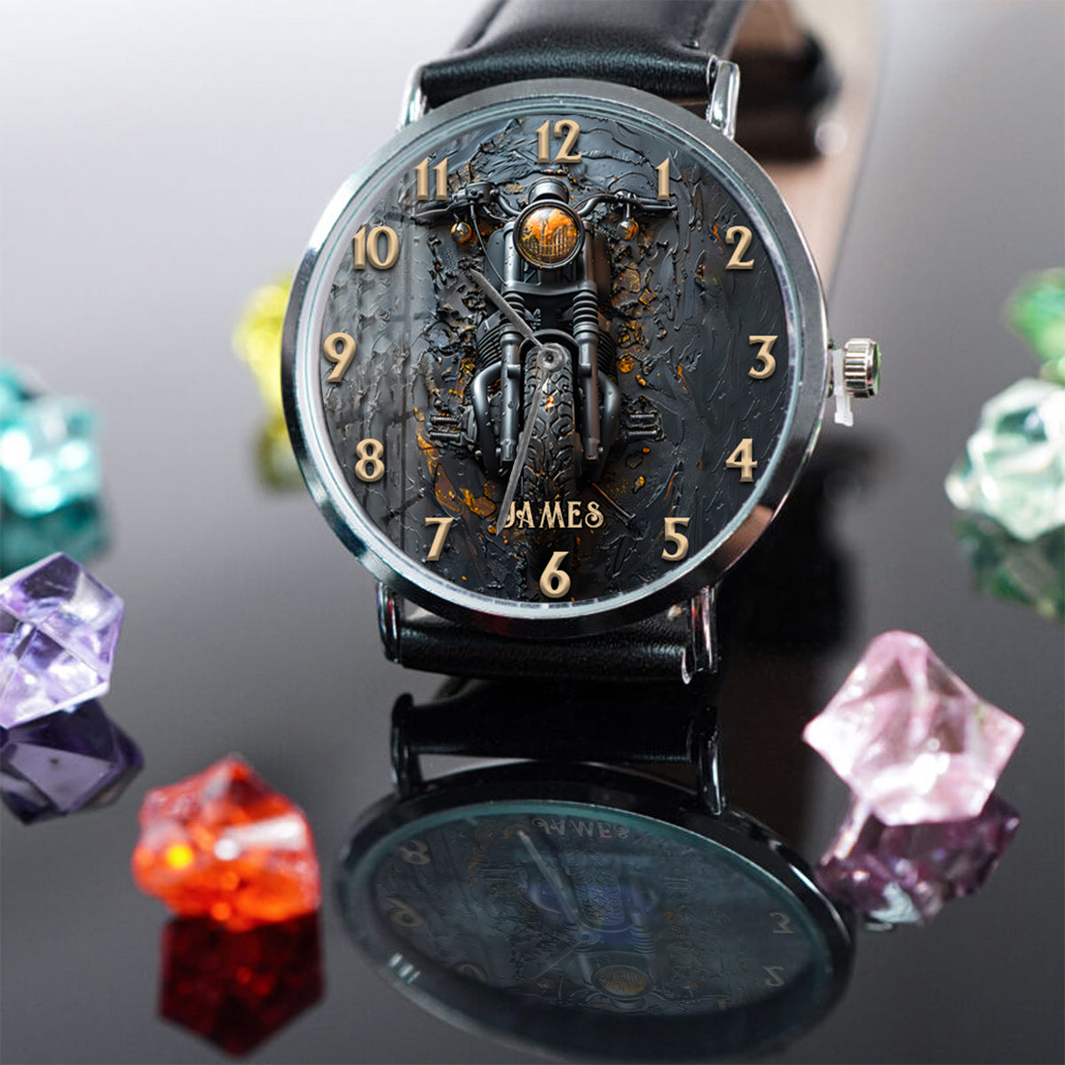 Montre de motard personnalisée Ride All Times