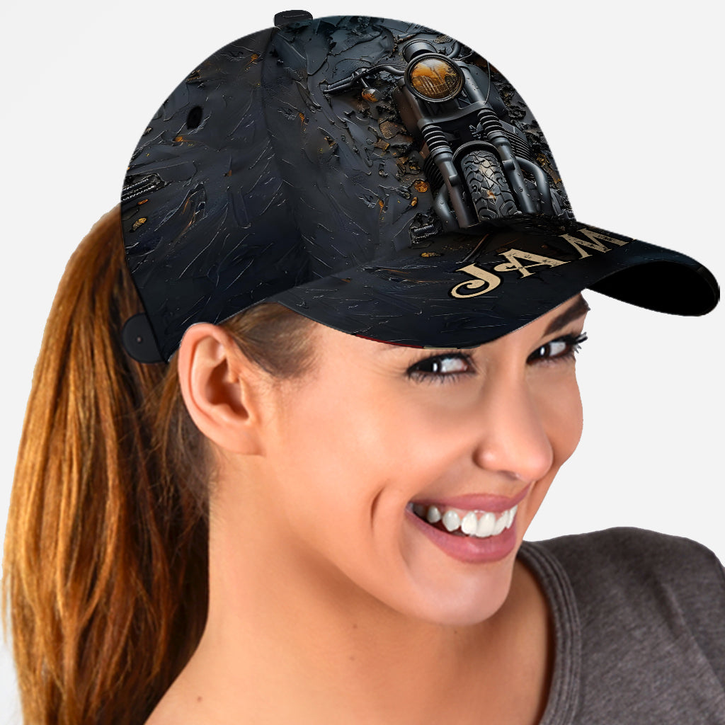 Never Underestimate An Old Man With A Motorcycle - Personalized Biker Classic Cap