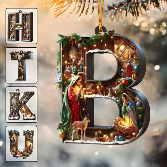 Holy Alphabet - Personalized Christian Ornament
