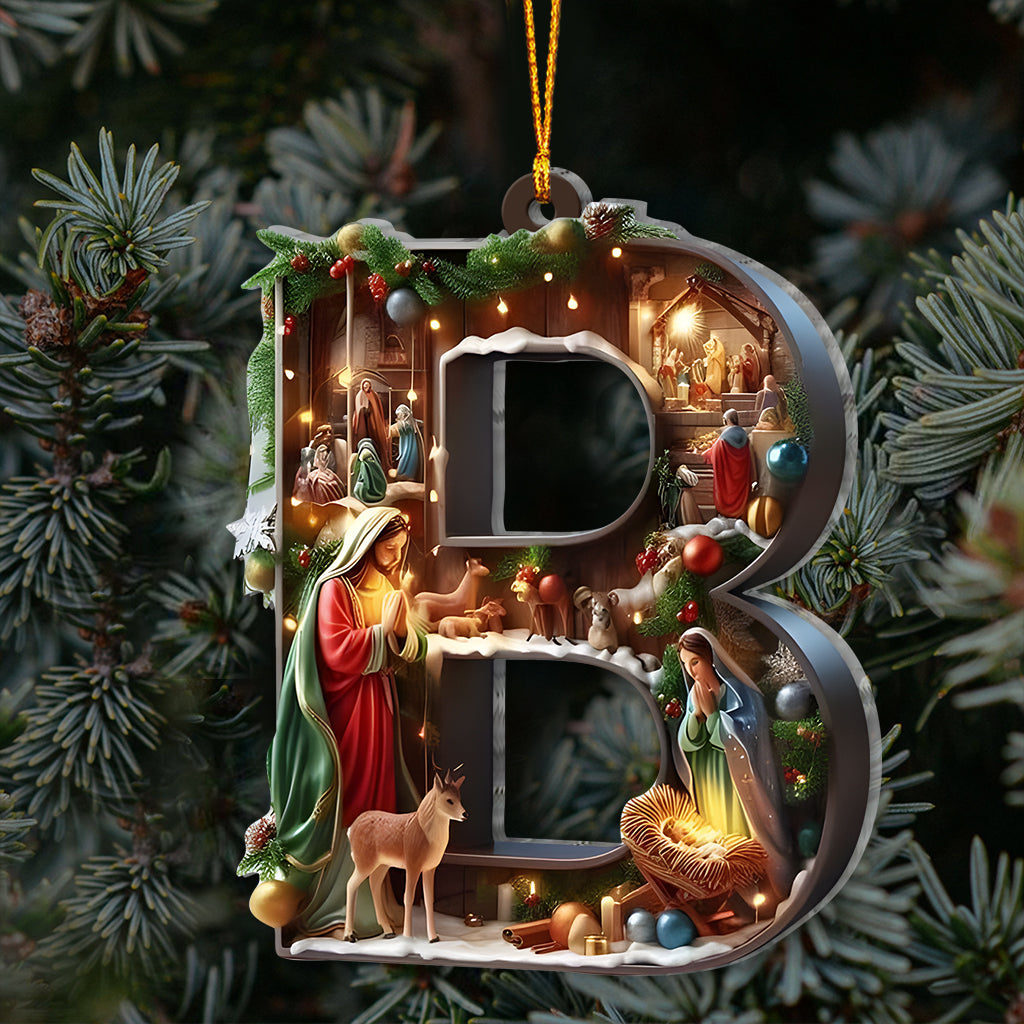 Holy Alphabet - Personalized Christian Ornament