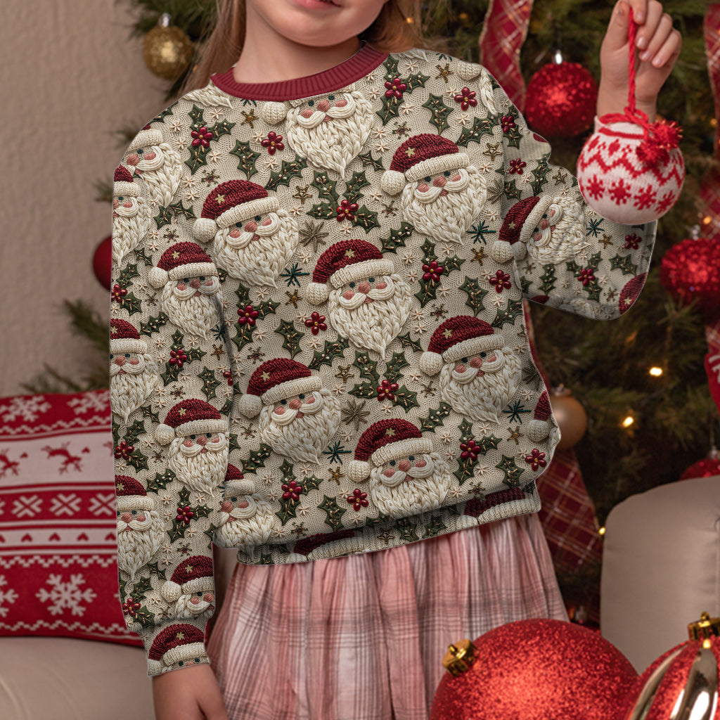 Pull de Noël moche et personnalisé avec le Père Noël mignon