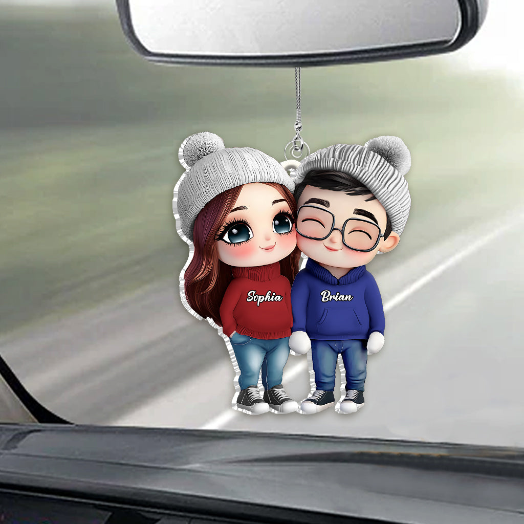 It's You & Me - Personalized Couple Car Ornament