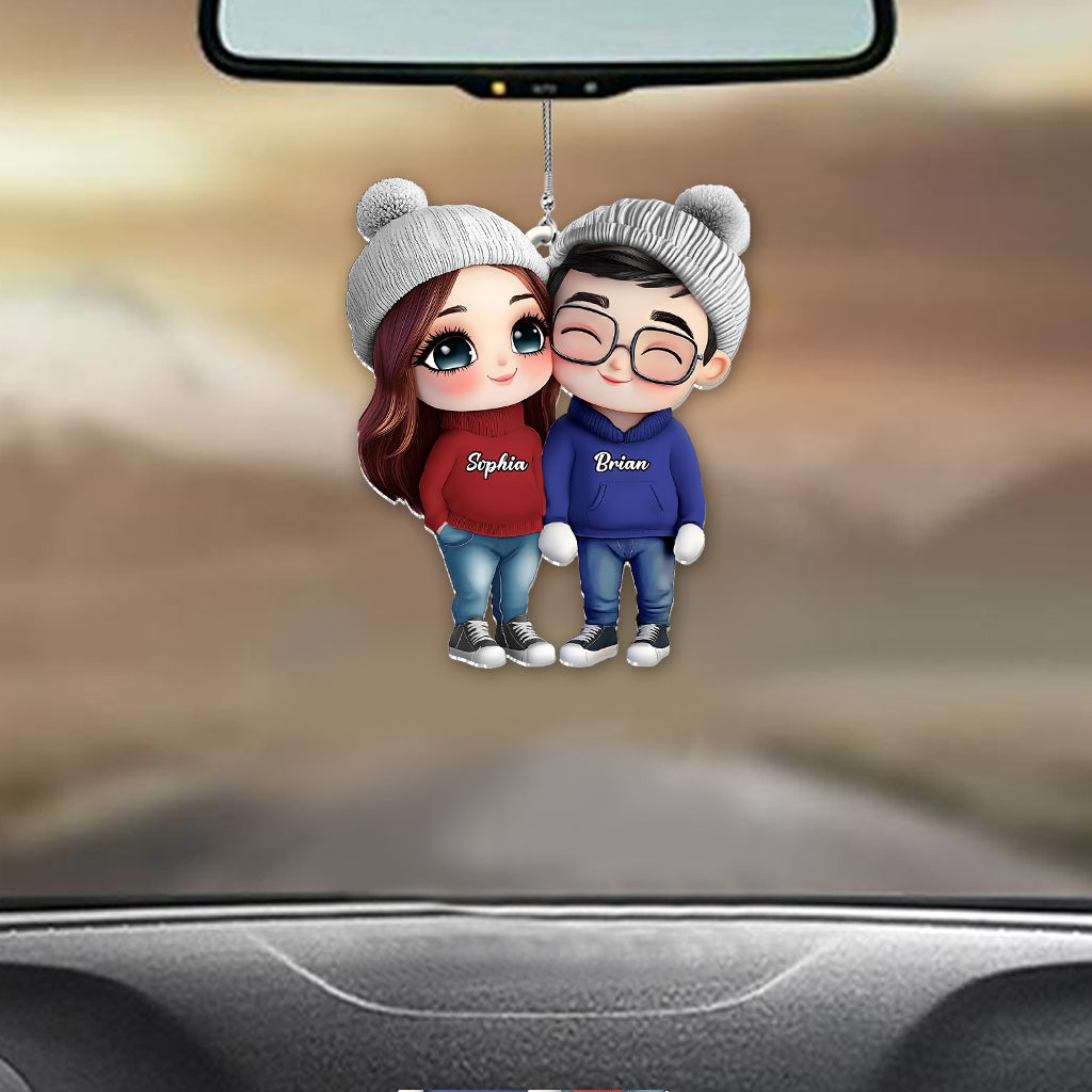 It's You & Me - Personalized Couple Car Ornament