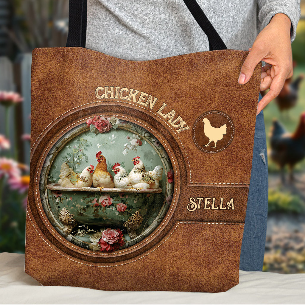Sac fourre-tout personnalisé Chicken Lady - Chicken Lady