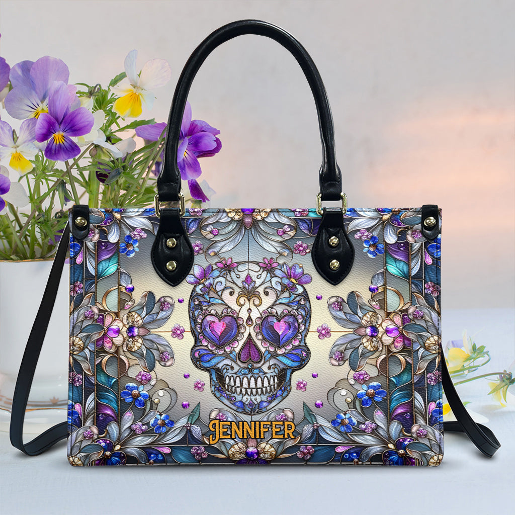 Love Skulls - Personalized Skull Leather Handbag
