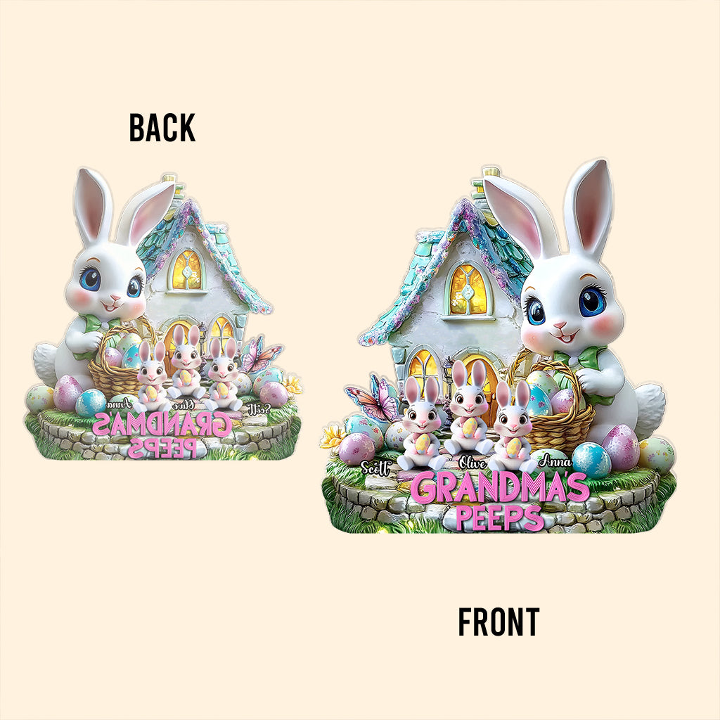 Grandma's Peeps - Personalized Grandma Custom Shaped Acrylic Plaque