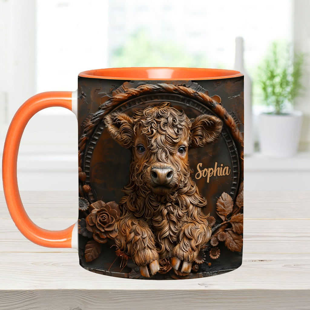 Baby Cow - Personalized Accent Mug