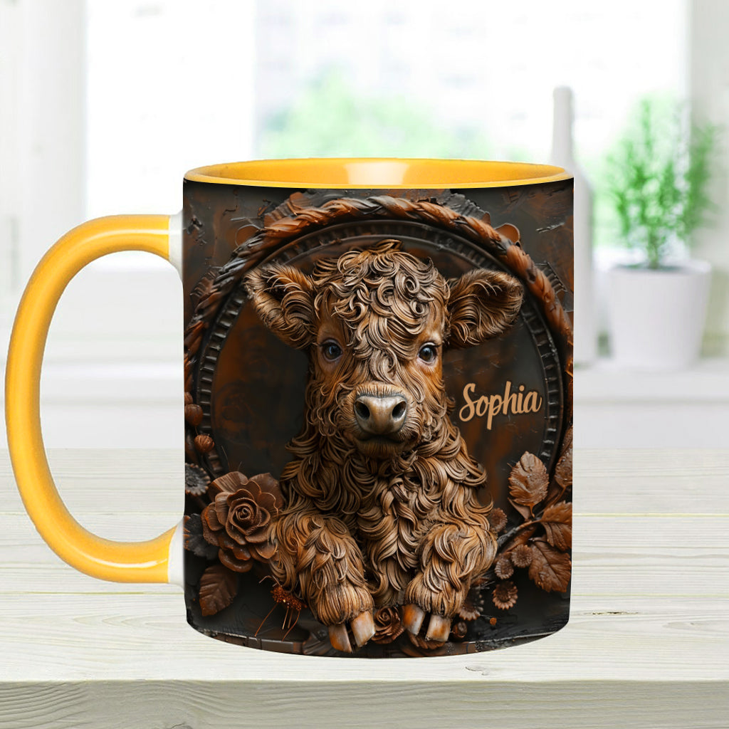Baby Cow - Personalized Accent Mug