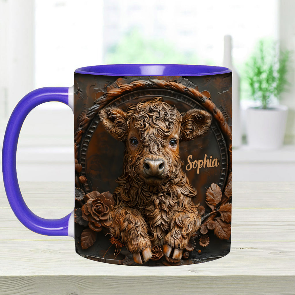 Baby Cow - Personalized Accent Mug