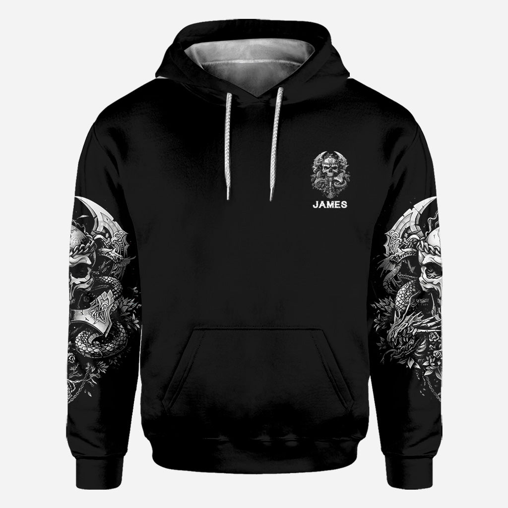 Un jour, je dirai simplement - T-shirt personnalisé avec tête de mort