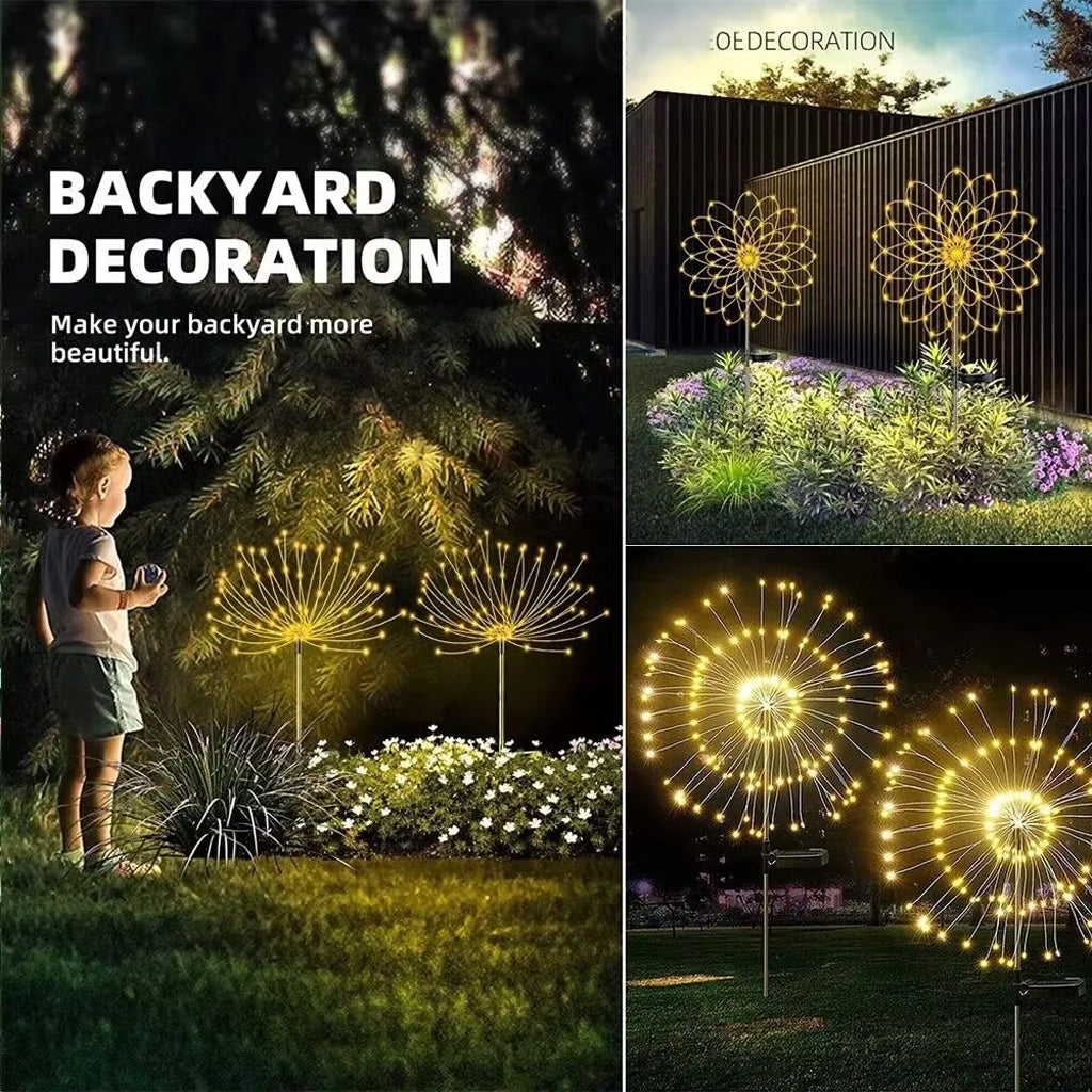 Lumières solaires pour feux d'artifice - Lumières solaires pour feux d'artifice de Noël